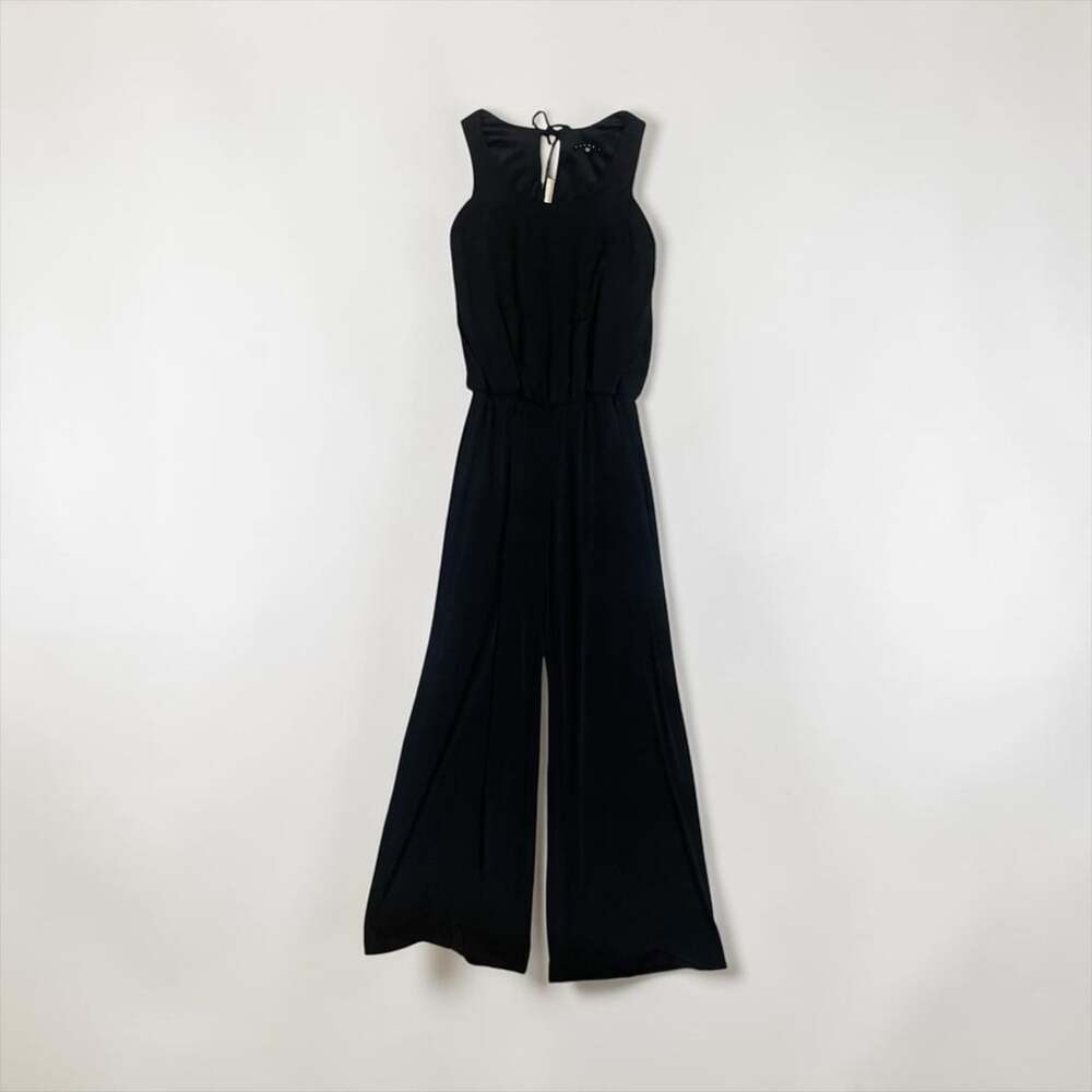 Tiana B Black Tank Top Wide Leg Jumpsuit Size S